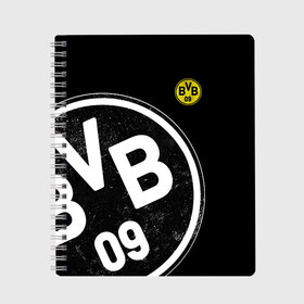 Тетрадь с принтом Borussia Dortmund Exclusive в Петрозаводске, 100% бумага | 48 листов, плотность листов — 60 г/м2, плотность картонной обложки — 250 г/м2. Листы скреплены сбоку удобной пружинной спиралью. Уголки страниц и обложки скругленные. Цвет линий — светло-серый
 | боруссия | дортмунд