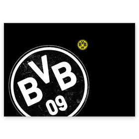 Поздравительная открытка с принтом Borussia Dortmund Exclusive в Петрозаводске, 100% бумага | плотность бумаги 280 г/м2, матовая, на обратной стороне линовка и место для марки
 | боруссия | дортмунд