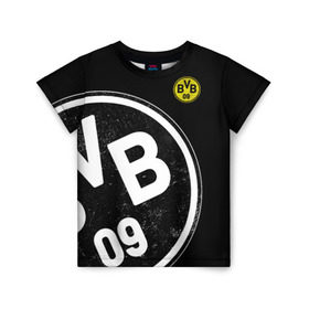 Детская футболка 3D с принтом Borussia Dortmund Exclusive в Петрозаводске, 100% гипоаллергенный полиэфир | прямой крой, круглый вырез горловины, длина до линии бедер, чуть спущенное плечо, ткань немного тянется | Тематика изображения на принте: боруссия | дортмунд