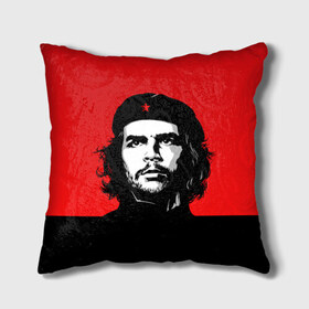 Подушка 3D с принтом Che Guevara в Петрозаводске, наволочка – 100% полиэстер, наполнитель – холлофайбер (легкий наполнитель, не вызывает аллергию). | состоит из подушки и наволочки. Наволочка на молнии, легко снимается для стирки | 