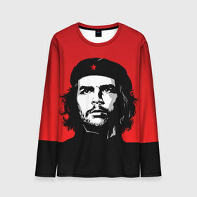 Мужской лонгслив 3D с принтом Che Guevara в Петрозаводске, 100% полиэстер | длинные рукава, круглый вырез горловины, полуприлегающий силуэт | 