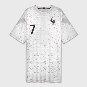 Платье-футболка 3D с принтом Griezmann away WC 2018 в Петрозаводске,  |  | antoine | cup | euro | france | griezmann | world | антуан | гризманн | конфедераций | кубок | франция | чемпионат