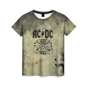 Женская футболка 3D с принтом AC DC в Петрозаводске, 100% полиэфир ( синтетическое хлопкоподобное полотно) | прямой крой, круглый вырез горловины, длина до линии бедер | ac dc | acdc | acdc ас дс | австралийская | ангус янг | асдс | блюз | группа | крис слэйд | метал | молния | музыка | музыканты | певцы | рок | рок н ролл | стиви янг | хард | хардрок | эксл роуз