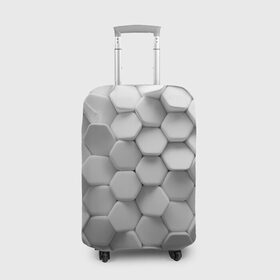 Чехол для чемодана 3D с принтом Геометрическая живопись в Петрозаводске, 86% полиэфир, 14% спандекс | двустороннее нанесение принта, прорези для ручек и колес | cube | cubisme | коллаж | куб | кубизм | пабло | пикассо | сезанновский | синтетический