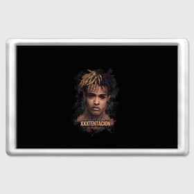 Магнит 45*70 с принтом XXXTentacion / Jahseh Onfroy в Петрозаводске, Пластик | Размер: 78*52 мм; Размер печати: 70*45 | Тематика изображения на принте: freex | tentacion | xxx | xxxtentacion | тентаньсьен | тентасьён | тентасьон