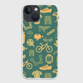 Чехол для iPhone 13 mini с принтом Велосипед Текстура в Петрозаводске,  |  | байк | велик | вело | велосипед | велосипеды | велоспорт | с велосипедом | спорт