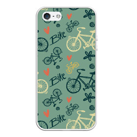 Чехол для iPhone 5/5S матовый с принтом Велосипед Текстура в Петрозаводске, Силикон | Область печати: задняя сторона чехла, без боковых панелей | байк | велик | вело | велосипед | велосипеды | велоспорт | с велосипедом | спорт