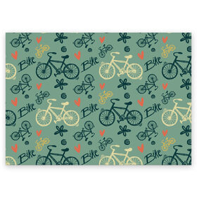 Поздравительная открытка с принтом Велосипед Текстура в Петрозаводске, 100% бумага | плотность бумаги 280 г/м2, матовая, на обратной стороне линовка и место для марки
 | байк | велик | вело | велосипед | велосипеды | велоспорт | с велосипедом | спорт