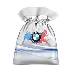 Подарочный 3D мешок с принтом BMW BRAND SPORT в Петрозаводске, 100% полиэстер | Размер: 29*39 см | 
