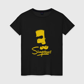 Женская футболка хлопок с принтом Simpsons в Петрозаводске, 100% хлопок | прямой крой, круглый вырез горловины, длина до линии бедер, слегка спущенное плечо | bart | cимпсоны | doh | family | homer | lisa | meh | school | simpsons | springfield | анимация | барт | гомер | желтый | комедия | лентяй | лиза | мардж | мульт | мультфильм | мэгги | отец | пончик | ребенок | родители | семья | сериал