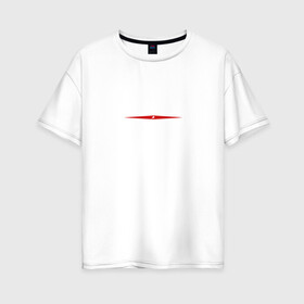 Женская футболка хлопок Oversize с принтом Агата Кристи в Петрозаводске, 100% хлопок | свободный крой, круглый ворот, спущенный рукав, длина до линии бедер
 | агата кристи