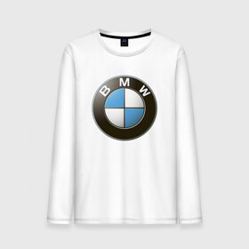 Мужской лонгслив хлопок с принтом BMW в Петрозаводске, 100% хлопок |  | bmw | logo | бмв | логотип бмв