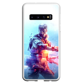 Чехол для Samsung Galaxy S10 с принтом Battlefield 5 Man в Петрозаводске, Силикон | Область печати: задняя сторона чехла, без боковых панелей | Тематика изображения на принте: battlefield | battlefield5 | battlefieldv | батла | батлфилд | батлфилд5 | игра