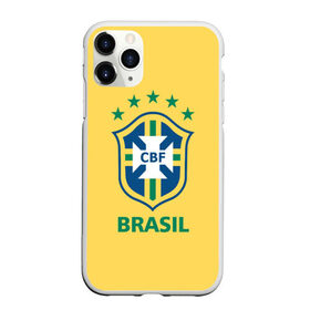 Чехол для iPhone 11 Pro Max матовый с принтом Сборная Бразилии в Петрозаводске, Силикон |  | Тематика изображения на принте: сборная бразилии | футбол