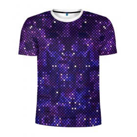 Мужская футболка 3D спортивная с принтом Pixel Space в Петрозаводске, 100% полиэстер с улучшенными характеристиками | приталенный силуэт, круглая горловина, широкие плечи, сужается к линии бедра | Тематика изображения на принте: 