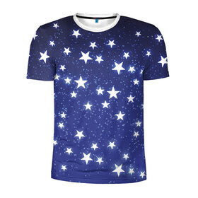 Мужская футболка 3D спортивная с принтом Stars в Петрозаводске, 100% полиэстер с улучшенными характеристиками | приталенный силуэт, круглая горловина, широкие плечи, сужается к линии бедра | earth | nasa | space | star | вселенная | галактика | земля | космонавт | космос | луна | метеорит | наса | небо | ночь | планета | полёт