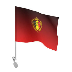 Флаг для автомобиля с принтом Сборная Бельгии в Петрозаводске, 100% полиэстер | Размер: 30*21 см | сборная бельгии | футбол  | чемпионат мира