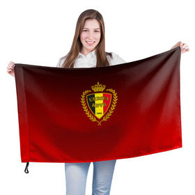Флаг 3D с принтом Сборная Бельгии в Петрозаводске, 100% полиэстер | плотность ткани — 95 г/м2, размер — 67 х 109 см. Принт наносится с одной стороны | сборная бельгии | футбол  | чемпионат мира