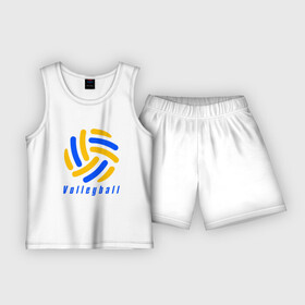 Детская пижама с шортами хлопок с принтом Volleyball в Петрозаводске,  |  | sport | volleyball | волейбол | спорт