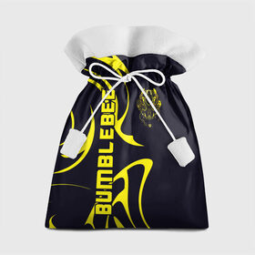 Подарочный 3D мешок с принтом Бамблби в Петрозаводске, 100% полиэстер | Размер: 29*39 см | Тематика изображения на принте: bumblebee | бамблби | герой | камаро | прайм | трансформеры | фильм | шевроле