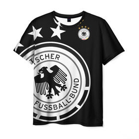 Мужская футболка 3D с принтом Сборная Германии Exclusive в Петрозаводске, 100% полиэфир | прямой крой, круглый вырез горловины, длина до линии бедер | германия | европы | мира | сборная | футбол | чемпионат | чм
