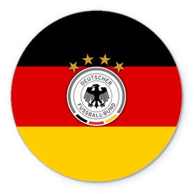 Коврик круглый с принтом Сборная Германии флаг в Петрозаводске, резина и полиэстер | круглая форма, изображение наносится на всю лицевую часть | германия | европы | мира | чемпионат | чм