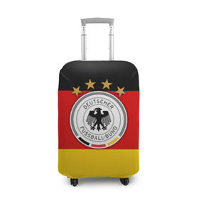 Чехол для чемодана 3D с принтом Сборная Германии флаг в Петрозаводске, 86% полиэфир, 14% спандекс | двустороннее нанесение принта, прорези для ручек и колес | германия | европы | мира | чемпионат | чм