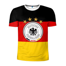 Мужская футболка 3D спортивная с принтом Сборная Германии флаг в Петрозаводске, 100% полиэстер с улучшенными характеристиками | приталенный силуэт, круглая горловина, широкие плечи, сужается к линии бедра | германия | европы | мира | чемпионат | чм