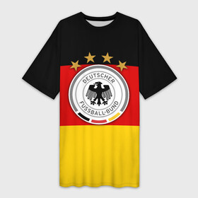 Платье-футболка 3D с принтом Сборная Германии флаг в Петрозаводске,  |  | германия | европы | мира | чемпионат | чм