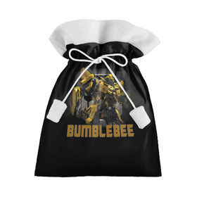 Подарочный 3D мешок с принтом Автобот Бамблби в Петрозаводске, 100% полиэстер | Размер: 29*39 см | Тематика изображения на принте: bumblebee | бамблби | герой | камаро | прайм | трансформеры | фильм | шевроле