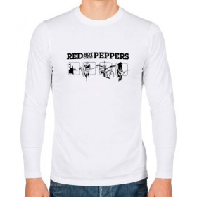 Мужской лонгслив хлопок с принтом Red Hot Chili Peppers в Петрозаводске, 100% хлопок |  | red hot chili peppers | rhcp | перцы | ред хот чили пепперс | рхчп | рэд