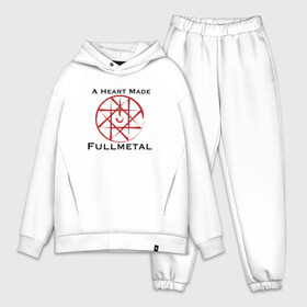 Мужской костюм хлопок OVERSIZE с принтом Стальной Алхимик в Петрозаводске,  |  | edward elric symbol | fullmetal alchemist | стальной алхимик