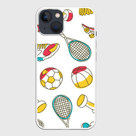 Чехол для iPhone 13 с принтом Спорт в Петрозаводске,  |  | basketball | football | sport | tennis | атлет | бадминтон | баскетбол | боулинг | здоровье | игрок | лучший | победа | спорт | спортсмен | теннис | футбол | хоккей | чемпион | штанга