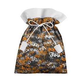 Подарочный 3D мешок с принтом Jump da f#ck up! в Петрозаводске, 100% полиэстер | Размер: 29*39 см | Тематика изображения на принте: slipknot | soulfly | u rban | белый | графити | граффити | камуфляж | надпись | оранжевый | черный