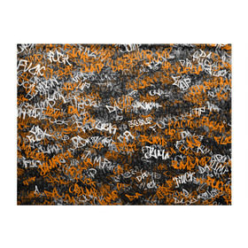 Обложка для студенческого билета с принтом Jump da f#ck up! в Петрозаводске, натуральная кожа | Размер: 11*8 см; Печать на всей внешней стороне | Тематика изображения на принте: slipknot | soulfly | u rban | белый | графити | граффити | камуфляж | надпись | оранжевый | черный