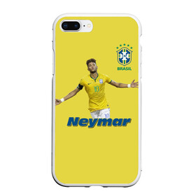 Чехол для iPhone 7Plus/8 Plus матовый с принтом Неймар в Петрозаводске, Силикон | Область печати: задняя сторона чехла, без боковых панелей | neymar | неймар | сборная бразилии | футбол
