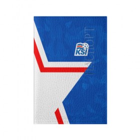 Обложка для паспорта матовая кожа с принтом KSI ICELAND STAR в Петрозаводске, натуральная матовая кожа | размер 19,3 х 13,7 см; прозрачные пластиковые крепления | Тематика изображения на принте: 