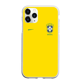 Чехол для iPhone 11 Pro матовый с принтом Бразилия форма (без надписи сзади) в Петрозаводске, Силикон |  | brasil | championship | cup | football | team | world |  чемпионат мира | бразилии | бразилия | форма | футбол | чм