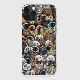 Чехол для iPhone 12 Pro Max с принтом Коты разных пород в Петрозаводске, Силикон |  | Тематика изображения на принте: бенгальский | кот | котик | котики | кошка | мейн кун | паттерн | персидский | сиамский | сфинкс