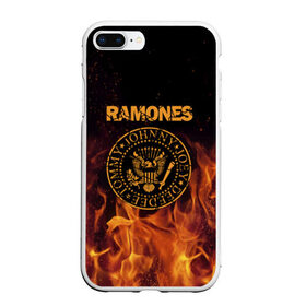 Чехол для iPhone 7Plus/8 Plus матовый с принтом Ramones в Петрозаводске, Силикон | Область печати: задняя сторона чехла, без боковых панелей | Тематика изображения на принте: ramones | джонни | джоуи | ди ди томми | рамон | рамонес | рамоун | рамоунз | рамоунс | рок группа