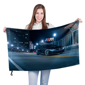 Флаг 3D с принтом BMW AUTO SPORT в Петрозаводске, 100% полиэстер | плотность ткани — 95 г/м2, размер — 67 х 109 см. Принт наносится с одной стороны | amg | bmw | bmw performance | m | motorsport | sport | авто | автомобиль | автомобильные | бмв | бренд | марка | моторспорт | спорт | фон