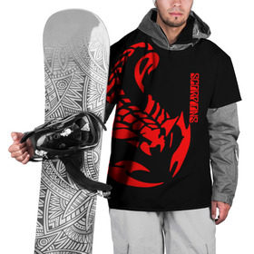 Накидка на куртку 3D с принтом Scorpions в Петрозаводске, 100% полиэстер |  | Тематика изображения на принте: scorpions | группа | скорпионс | хард | хардрок