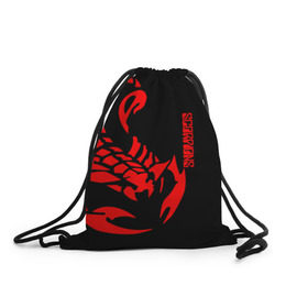 Рюкзак-мешок 3D с принтом Scorpions в Петрозаводске, 100% полиэстер | плотность ткани — 200 г/м2, размер — 35 х 45 см; лямки — толстые шнурки, застежка на шнуровке, без карманов и подкладки | scorpions | группа | скорпионс | хард | хардрок