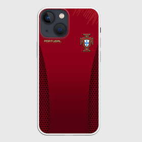 Чехол для iPhone 13 mini с принтом Португалия форма с сеткой в Петрозаводске,  |  | football | portugal | team | домашняя | игрок | игроки | игроков | команды | мира | на | по | португалии | португалия | португальская | сборная | сборной | сетка | сеткой | сотами | соты | текстура | форма | футбол