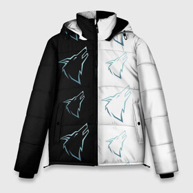 Мужская зимняя куртка 3D с принтом Волк среди волков в Петрозаводске, верх — 100% полиэстер; подкладка — 100% полиэстер; утеплитель — 100% полиэстер | длина ниже бедра, свободный силуэт Оверсайз. Есть воротник-стойка, отстегивающийся капюшон и ветрозащитная планка. 

Боковые карманы с листочкой на кнопках и внутренний карман на молнии. | Тематика изображения на принте: вой | волк | дикий | днк | серый | собака | стая | степь | тайга | тундра | хищник | шакал | эволюция