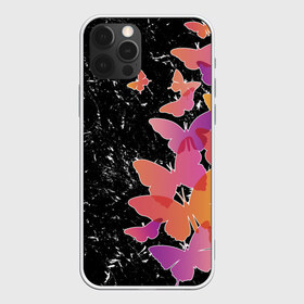 Чехол для iPhone 12 Pro Max с принтом Бабочки — это цветы в Петрозаводске, Силикон |  | разноцветные | яркие