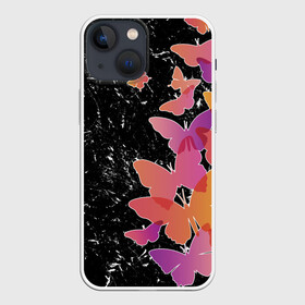 Чехол для iPhone 13 mini с принтом БАБОЧКИ   ЭТО ЦВЕТЫ | КОТОРЫЕ СОРВАЛ ВЕТЕР в Петрозаводске,  |  | разноцветные | яркие