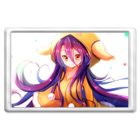 Магнит 45*70 с принтом No Game No Life в Петрозаводске, Пластик | Размер: 78*52 мм; Размер печати: 70*45 | anime | manga | no game no life | аниме | без игры жизни нет | манга