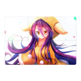 Магнитный плакат 3Х2 с принтом No Game No Life в Петрозаводске, Полимерный материал с магнитным слоем | 6 деталей размером 9*9 см | anime | manga | no game no life | аниме | без игры жизни нет | манга