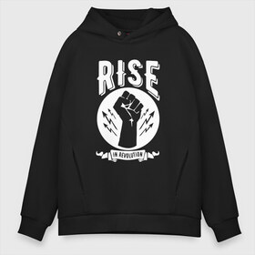 Мужское худи Oversize хлопок с принтом Rise in revolution в Петрозаводске, френч-терри — 70% хлопок, 30% полиэстер. Мягкий теплый начес внутри —100% хлопок | боковые карманы, эластичные манжеты и нижняя кромка, капюшон на магнитной кнопке | Тематика изображения на принте: skilet | skillet | альтернативный | гранж | группа | джен леджер | джон купер | индастриал | кори купер | метал | ню | пост | рок | сет моррисон | симфоник | скилет | хард | христианский